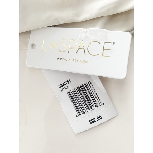 Nwt L*Space Color Block Ari Ying Yang Baddie Bikini Top - Picture 7 of 7